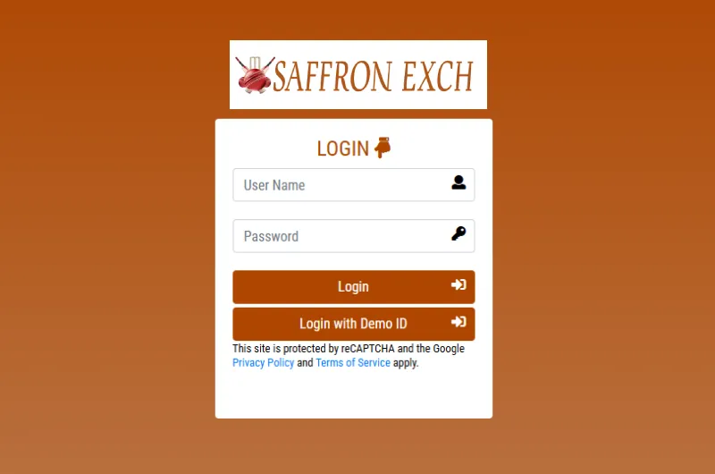Saffronexch Login ID